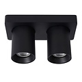 Lucide NIGEL - Plafondspot - LED Dim to warm - GU10 - 2x5W 2200K/3000K - Zwart