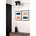 Lucide NIGEL - Ceiling spotlight - LED Dim to warm - GU10 - 2x5W 2200K/3000K - Black