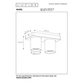 Lucide NIGEL - Plafondspot - LED Dim to warm - GU10 - 2x5W 2200K/3000K - Zwart