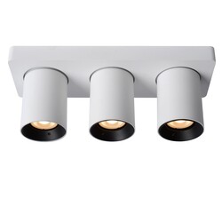 Lucide NIGEL - Ceiling spotlight - LED Dim to warm - GU10 - 3x5W 2200K/3000K - White