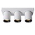 Lucide NIGEL - Foco de techo - LED Dim to Warm - GU10 - 3x5W 2200K/3000K - Blanco