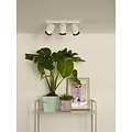 Lucide NIGEL - Spot de plafond - LED Dim to warm - GU10 - 3x5W 2200K/3000K - Blanc