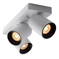 Lucide NIGEL - Spot de plafond - LED Dim to warm - GU10 - 3x5W 2200K/3000K - Blanc