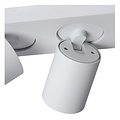 Lucide NIGEL - Spot de plafond - LED Dim to warm - GU10 - 3x5W 2200K/3000K - Blanc