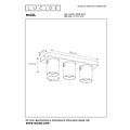 Lucide NIGEL - Foco de techo - LED Dim to Warm - GU10 - 3x5W 2200K/3000K - Blanco