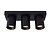 Lucide NIGEL - Plafondspot - LED Dim to warm - GU10 - 3x5W 2200K/3000K - Zwart