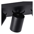 Lucide NIGEL - Spot de plafond - LED Dim to warm - GU10 - 3x5W 2200K/3000K - Noir