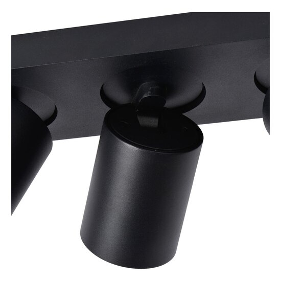 Lucide NIGEL - Spot de plafond - LED Dim to warm - GU10 - 3x5W 2200K/3000K - Noir