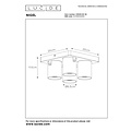 Lucide NIGEL - Plafondspot - LED Dim to warm - GU10 - 4x5W 2200K/3000K - Zwart