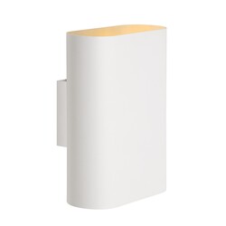 Lucide OVALIS - Wandlamp - 2xE14 - Wit