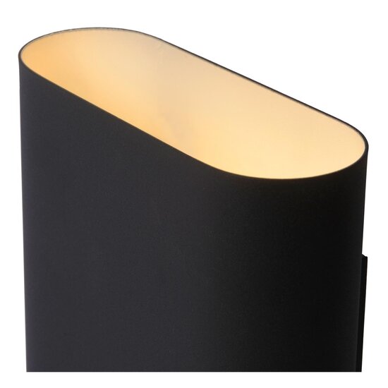 Lucide OVALIS - Wandlamp - 2xE14 - Zwart