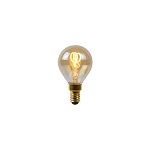 Lucide P45 – Glühlampe – Ø 4,5 cm – LED-Dimmung. - E14 - 1x3W 2200K - Bernstein