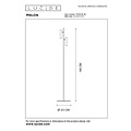 Lucide PHILON - Lámpara de lectura - Ø 23 cm - Regulación LED. - 2x4,5W 3000K - Negro