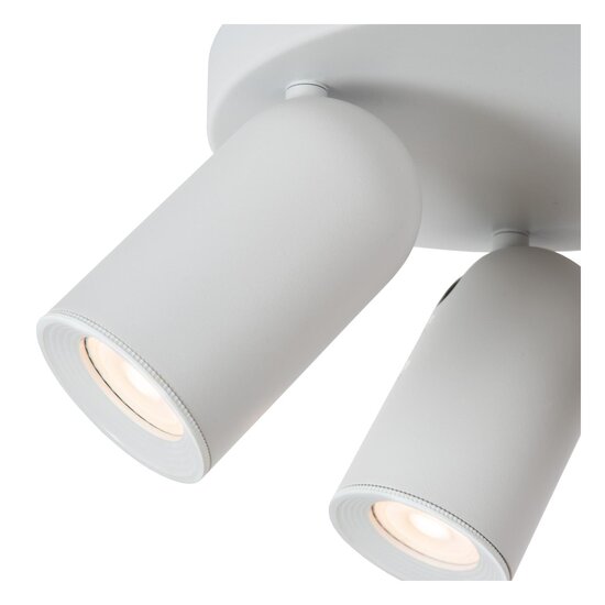 Lucide PUNCH - Plafondspot - Ø 21 cm - 3xGU10 - Wit