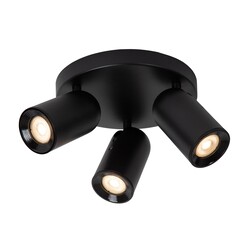 Lucid PUNCH - Ceiling spotlight - Ø 21 cm - 3xGU10 - Black