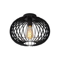 Lucide REDA - Ceiling lamp - Ø 32 cm - 1xE27 - Black
