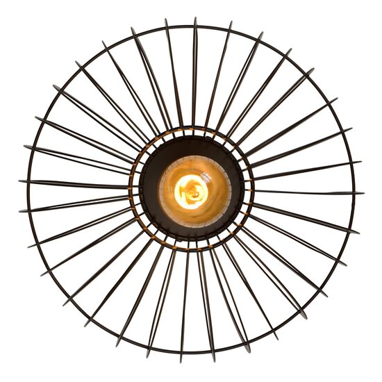 Lucide REDA - Ceiling lamp - Ø 32 cm - 1xE27 - Black