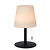 Lucide RIO - Lampe de Table Rechargeable Intérieur/Extérieur - Accu/Batterie - Ø 15,5 cm - Gradation LED. - 1x1,8W 3000K - IP44 - RVB - Multicolore