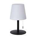 Lucide RIO - Lampe de Table Rechargeable Intérieur/Extérieur - Accu/Batterie - Ø 15,5 cm - Gradation LED. - 1x1,8W 3000K - IP44 - RVB - Multicolore