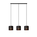 Lucide ROSAS - Pendant lamp - 3xE27 - Black