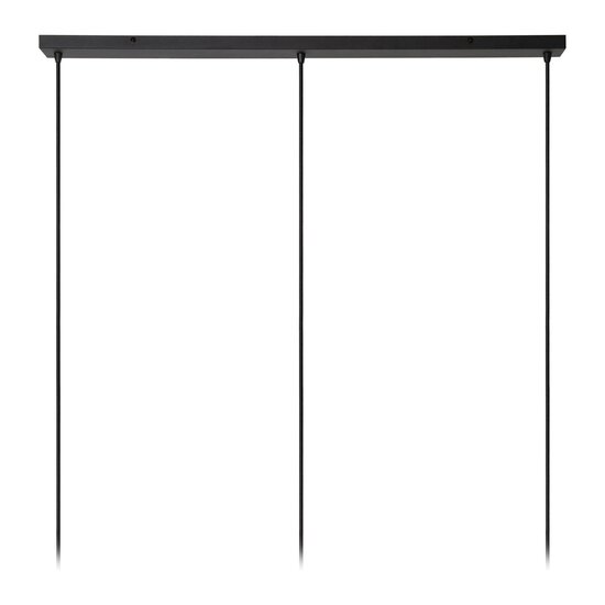Lucide ROSAS - Pendant lamp - 3xE27 - Black