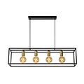 Lucide RUBEN - Hanglamp - 4xE27 - Zwart