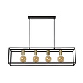 Lucide RUBEN - Hanglamp - 4xE27 - Zwart