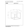 Lucide RUBEN - Ceiling lamp - 1xE27 - Black