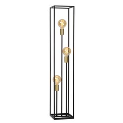Lucide RUBEN - Vloerlamp - 3xE27 - Zwart