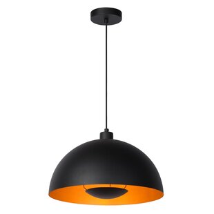 Lucide SIEMON - Pendant lamp - Ø 40 cm - 1xE27 - Black