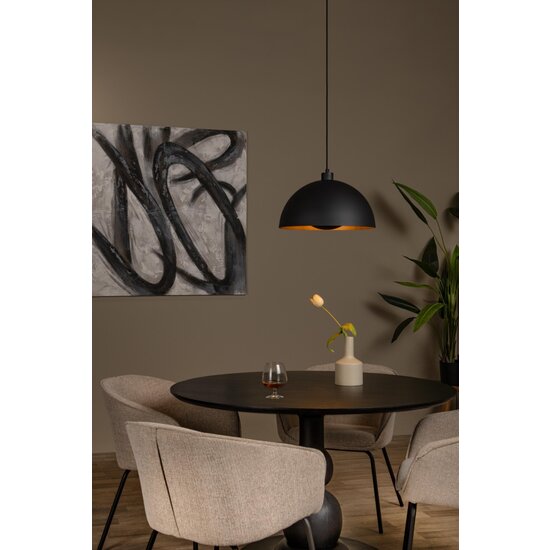 Lucide SIEMON - Hanglamp - Ø 40 cm - 1xE27 - Zwart