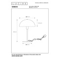 Lucide SIEMON - Tischleuchte - Ø 25 cm - 1xE14 - Schwarz