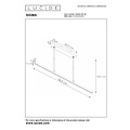 Lucide SIGMA - Lámpara colgante - LED Dim. - 1x30W 2700K - Negro