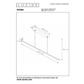 Lucide SIGMA - Lámpara colgante - LED Dim. - 1x36W 2700K - Negro