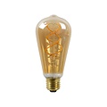 Lucide ST64 - Filament lamp - Ø 6,4 cm - LED Dimb. - E27 - 1x4,9W 2200K - Amber