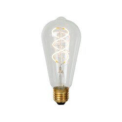 Lucide ST64 - Filament lamp - Ø 6,4 cm - LED Dimb. - E27 - 1x4,9W 2700K - Transparant