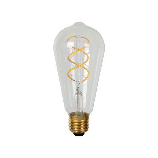 Lucide ST64 - Filament lamp - Ø 6.4 cm - LED Dimming. - E27 - 1x4.9W 2700K - Transparent