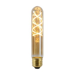 Lucide T32 - Filament lamp - Ø 3 cm - LED Dimb. - E27 - 1x4,9W 2200K - Amber