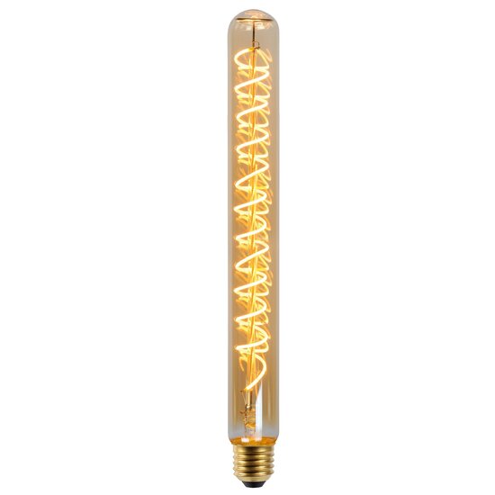 Lucide T32 - Filament lamp - Ø 3,2 cm - LED Dimb. - E27 - 1x4,9W 2200K - Amber