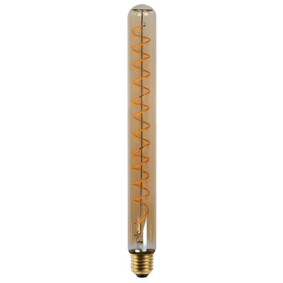 Lucide T32 - Filament lamp - Ø 3,2 cm - LED Dimb. - E27 - 1x4,9W 2200K - Amber