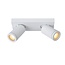 Lucide TAYLOR - Spot plafond Salle de Bain - LED Dim pour réchauffer - GU10 - 2x5W 2200K/3000K - IP44 - Blanc