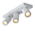 Lucide TAYLOR - Foco de techo Baño - LED Dim to Warm - GU10 - 3x5W 2200K/3000K - IP44 - Blanco