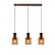 Lucide TOLEDO - Pendant lamp - Ø 20 cm - 3xE27 - Amber
