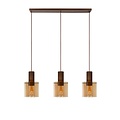 Lucide TOLEDO - Lámpara colgante - Ø 20 cm - 3xE27 - Ámbar