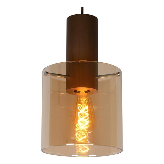 Lucide TOLEDO - Hanglamp - Ø 20 cm - 3xE27 - Amber