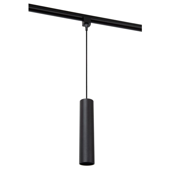 Lucide TRACK FLORIS Pendant Lamp - 1-phase Track System / Track Lighting - 1xGU10 - Black (Expansion)