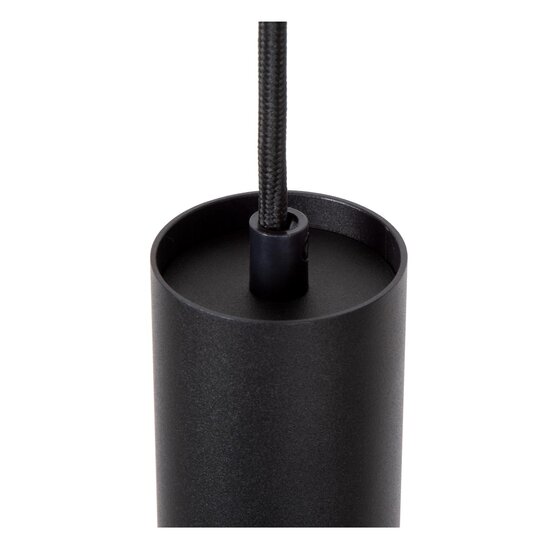 Lucide TRACK FLORIS Lampe suspendue - Système sur rail / éclairage sur rail monophasé - 1xGU10 - Noir (Expansion)