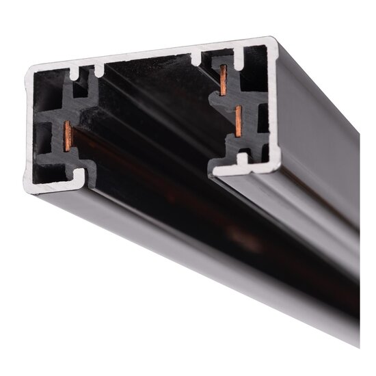 Lucide TRACK Surface-mounted rail - 1-phase rail system / rail lighting - 1 meter - Black (Extension)
