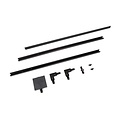 Lucide TRACK Starter Set - Système de rail monophasé / Éclairage sur rail - 2 mètres - Noir