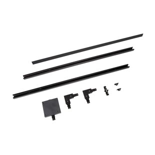 Lucide TRACK Starter Set - Système de rail monophasé / Éclairage sur rail - 2 mètres - Noir